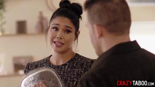Bigassed Asian MILF Dana Vespoli gets deepthroated by a dirty pervert