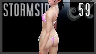 Sizzling siren in sultry swimwear screams 'YEEESSSS!'!