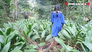 Beautiful Asian Girl Engages in Intense Sex in the Woods