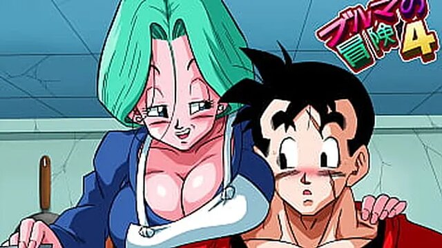 Asian MILF Bulma cheats on Gohan with amazing blowjob and anal
