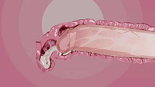 Asian nymph gets big dick creampie and squirts