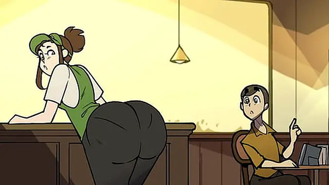 Curvy Barista with Massive Breasts - 3D Animated Fantasy