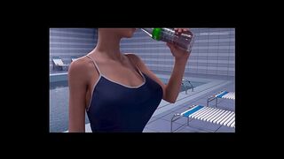 3D Hot Asian POV Breast Expansion Big Tits w/ Sound added