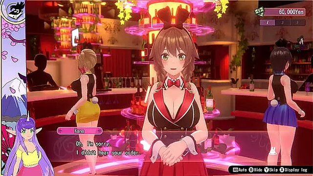 Two gorgeous Vtubers get their massive boobs played with in a hot anime gaming session