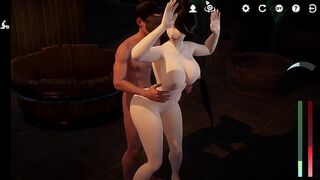 Aunt Tong Soaks and Seduces in the Tub