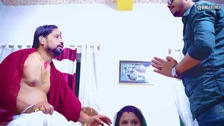 Tharki Dhogi Baba fucked Bhabhiji on the pretext of giving Birth and Creampied ( Hindi Audio )