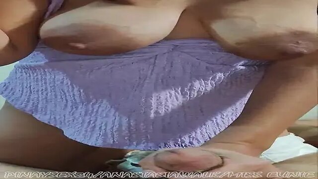 Petite Asian beauty enjoys big cock in her pussy