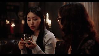 Japanese Asian Vampire Sex - Big Tits Babe Rikako Seduced by Nerdy Leana and Becomes Lesbian Demon