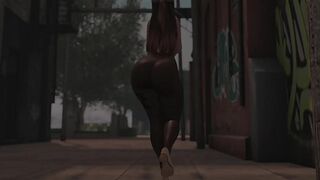 Strutting down the city path, seeking eyes in this virtual world