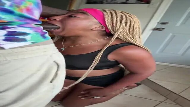 Asian cheerleader wife gags on BBC in domination FaceTime call