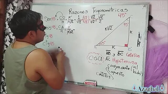 Naughty teacher seduces her nerdy student in a bedroom