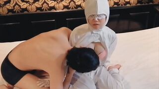I rub and finger the breasts of a big-breasted inspector working at a semiconductor manufacturing factory. Home made amateur personal shooting kawasaki JK