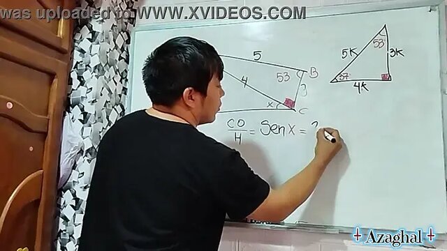 Japanese MILF teacher seduces her student in the classroom