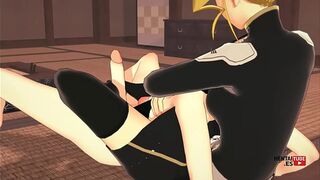 Kikoru's Wild Ride: Mina Ashiro's Futanari Footjob and Fuck in Kaiju N8 Hentai - Asian Japanese Manga Anime Hentai 3D Porn