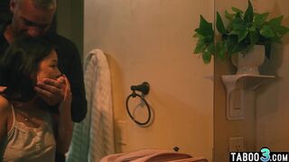 Perv old prof surprising and taboo fucking a petite asian teen Lulu Chu
