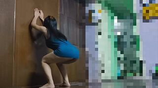 Fine big ass college girl workout at home
