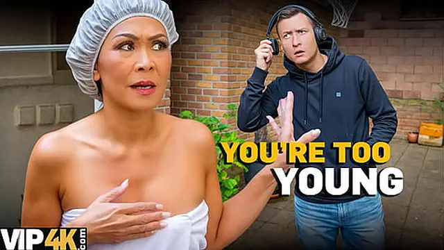 MATURE4K  Asian riding young Czech man