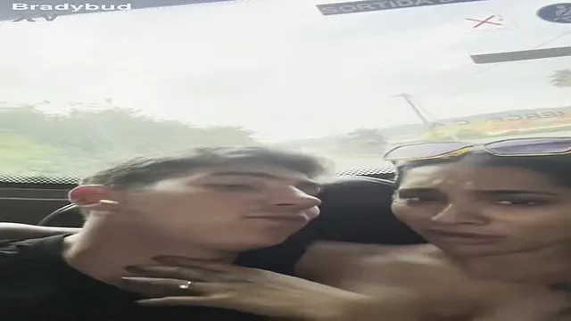 Hottie Yasmina Khan gives a wet blowjob on the bus