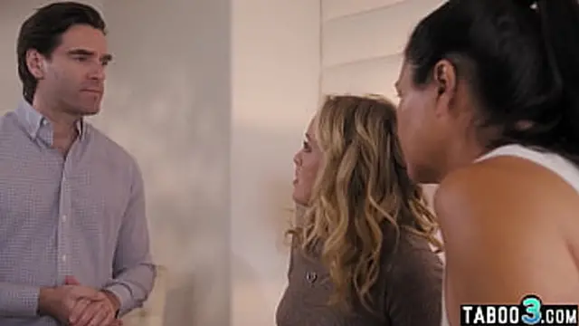 Dana Vespoli seduces a married duo for a bisexual threesome